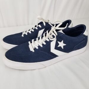 Converse Navy Blue and White Sneakers